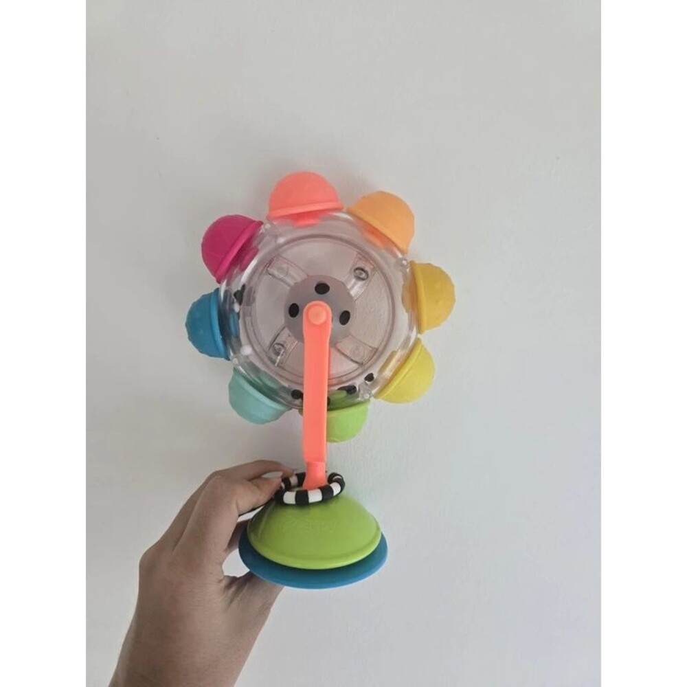 Sassy Rainbow Wheel High Chair Suction Toy Colorful 6 Months+